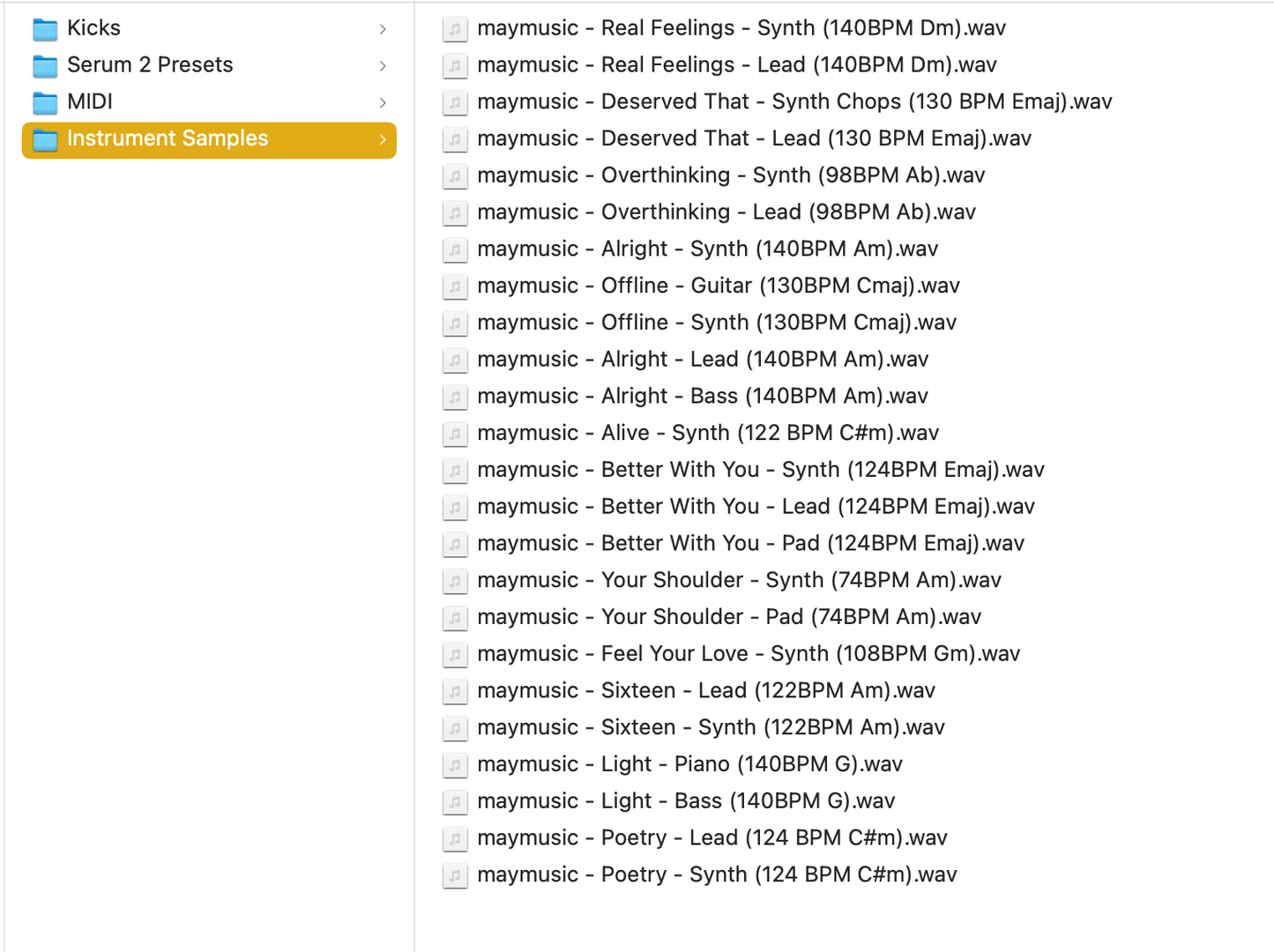 maymusic - vocal and production pack